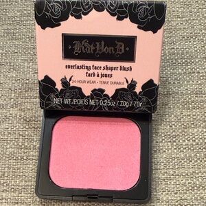 Kat Von D Everlasting Face Shaper Blush in Love Song a vibrant pink -0.25oz. NEW